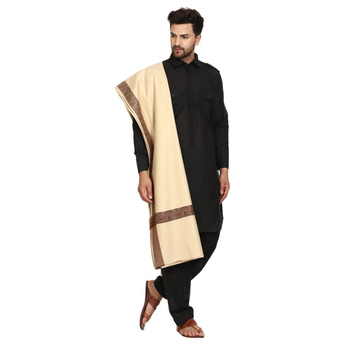 Men's Woven Acrylic Shawl